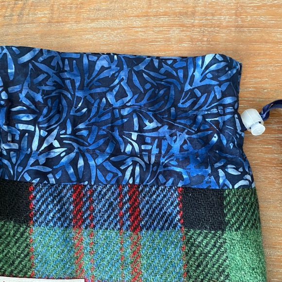 Harris Tweed Wool Drawstring Knitting Bag - Picture 5 of 9